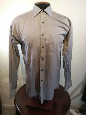 Michael Kors Button Down Dress Shirt Mens 15.5 34/35 Gray Cotton - Image 1 of 4