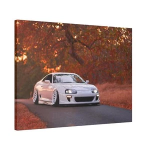 Toyota Supra Mk4 High Resolution Museum Quality Horizontal Canvas Print #019 - Picture 1 of 10