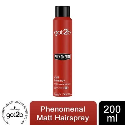 Schwarzkopf got2b Phenomenal Finishing Hairspray, 200ml Select from Dropdown - Image 1 of 4