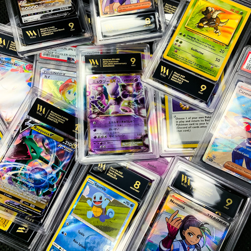 Lot of 9 random graded pokemon card slabs grade 8 10 only psa bgs