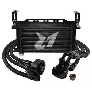 19 Row Oil Cooler 10AN Oil Hose Kit w/Oil Filter Relocation Kit 3/4"-16 M20x1.5 - Picture 1 of 11