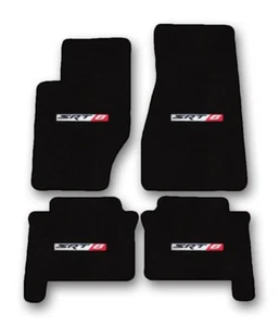 2005-2008 Jeep Grand Cherokee SRT 8 - Black Carpet 4pc Floor Mat Set with Logo - Picture 1 of 8