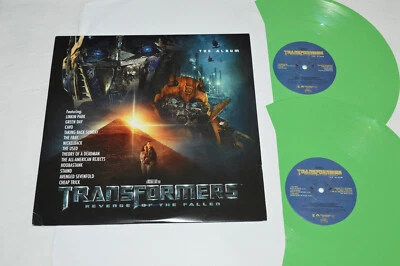Transformers: Revenge Of The Fallen - The Album 2-LP Green Vinyl RSD 2019 Etched - Image 1 of 4