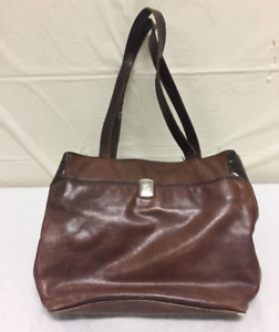 Ralph Lauren Brown Leather Purse - RLL Shoulder Strap Tote Bag Fashion Pouch