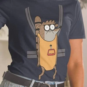 Regular Show, Rigby, Muscle Mentor, Regular Show Tee, Unisex T-Shirt Short-Sleev - Picture 1 of 3
