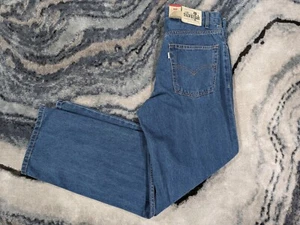 Levi's Silvertab Loose Straight W28XL30 Blue Denim Jeans Eco Ease Boys 20 Reg - Picture 1 of 7