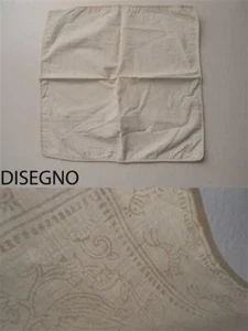 FEDERA CUSCINO PERMIRRA IN COTONE FODERA COPRICUSCINO QUADRATA PANNA CON DISEGNI - Bild 1 von 1