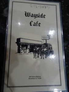 HISTORISCHE CAFE-KARTE ALTES WEGCAFE SELTEN AUS ROSAMOND KALIFORNIEN - Bild 1 von 1
