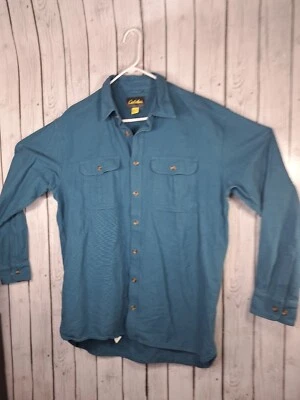 Camisa Cabelas Hombre Extra Grande Alta Marrón Toda Temporada Peso 100% Algodón Foto 1 de 4