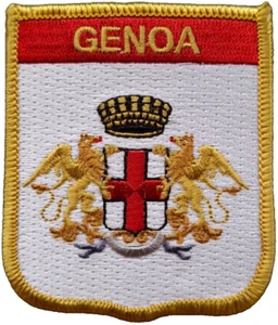 Genoa Italy Flag Embroidered Patch - LAST FEW - Picture 1 of 4