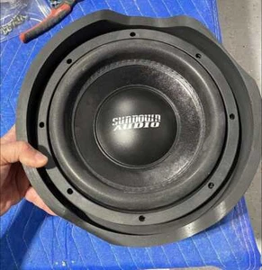 Nagy's Customs Mega 10″ Subwoofer Harley Davidson Saddle Bag Rings - Picture 1 of 9