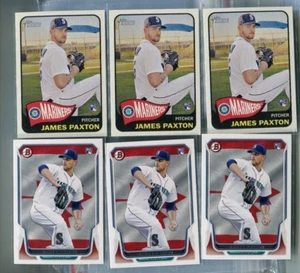 (42) 2014 Bowman James Paxton Novato de radiocontrol - ¡Incluye 3 Heritage High Number!¡! - Imagen 1 de 3