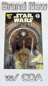 Star Wars Episode 1 The Phantom Menace #1/2 Wizard Dark Horse Comics 1999 w/ COA - Picture 1 of 14