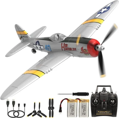 Volantex WWII P47 RC Fighter 4CH Fix Wing RC Airplane 6Axis Aerobatic RTF Glider - Image 1 of 4