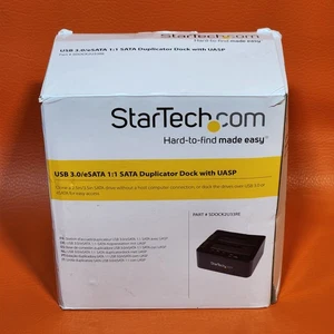 StarTech USB 3.0 eSATA Duplicator Dock For 2.5" And 3.5" SATA SSD And HDD Drives - Picture 1 of 14