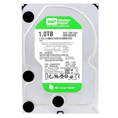 Western Digital Verde WD10EAVS 1TB 5400U/Min 8MB SATA III 3,5 Pollici - Immagine 1 di 4