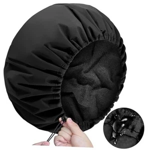 Adjustable Shower Cap with Terry Cloth Lining, Dual Waterproof Shower Cap - Picture 1 of 8