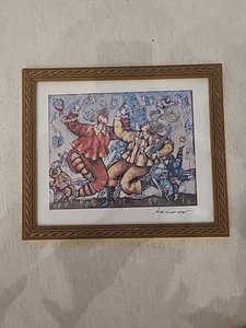 Gerahmte & signierte Seriolithographie mit dem Titel Eiffel Song von Michael Kachan mit C.O.A - Bild 1 von 20