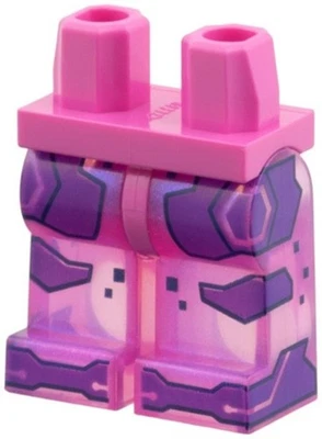 LEGO New Minifigure Legs Satin Trans-Dark Pink Dark Purple Panel Spider-Byte sp9 - Image 1 of 2