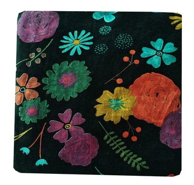 Luxury Indian Soft Velvet Fabric Upholstery Dressmaking Sewing Floral Boho By Yd - Image 1 of 4