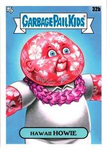 2021 Topps Garbage Pail Kids Go on Vacation #32b Hawaii Howie - Bild 1 von 2
