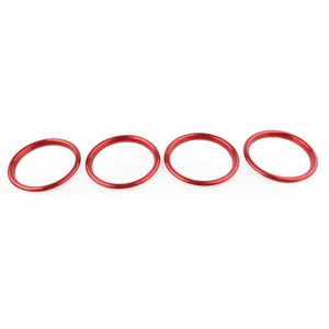 4pcs Red Interior Air Vent Outlet Ring Cover Trim For Audi A3/S3 Q2L 2012-2019 - Picture 1 of 7