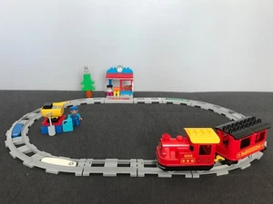 Lego Duplo 10874 Dampfeisenbahn 100% Komplett Set Push & Go Lok Schienen - Bild 1 von 8