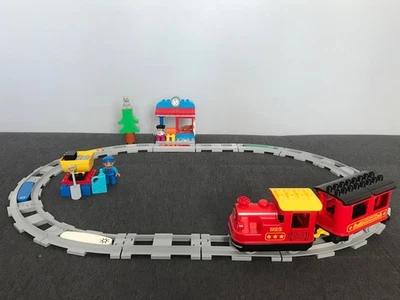 Lego Duplo 10874 Steam Train 100% Complete Set Push & Go Locomotive Tracks - Image 1 of 4