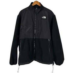 The North Face Giacca Vintage Uomo XL Nero Denali Polartec Pile Full Zip - Foto 1 di 6