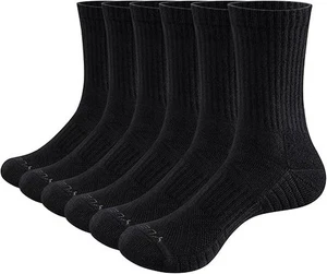 Calze Uomo Uomo, Sudore Traspirante Antiodore Cotone Imbottito 6 Paia - Foto 1 di 5