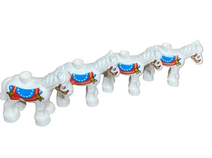 Lego Duplo White Hores Carnival Circus Parade Pony Small Big Fair Carousel 10840 - Picture 1 of 7