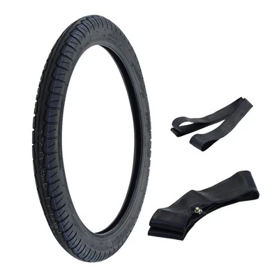 Moped Reifen komplett Set 2.25-17 (2 1/4 x 17) für Hercules Prima Zündapp Mofa - Bild 1 von 4