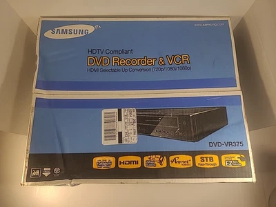 New Samsung DVD-VR375 DVD/VCR Combo Recorder HDMI Output DVD VHS Player - Image 1 of 4