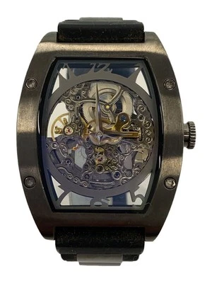 Reloj Práctico ARCA FUTURA Analogico Cuarzo Plateado Negro Excelente JAPÓN Foto 1 de 4