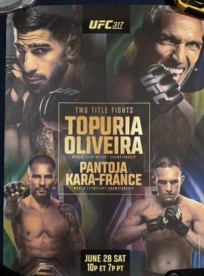 UFC 317宣传海报 — 第 1/2 张图片