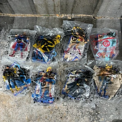 2001 Jack in the Box Jacks Kids Meal DC Super Heroes - Lot of 8  - New / Sealed - Image 1 of 4