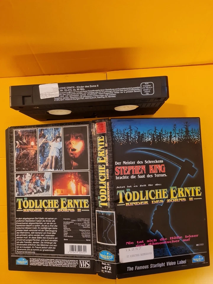 VHS (1) Tödliche Ernte - Kinder des Zorn II FSK18  - Bild 1 von 1