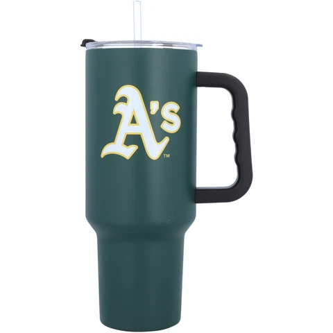 Oakland Athletics 40oz. Travel Tumbler with Handle Cover