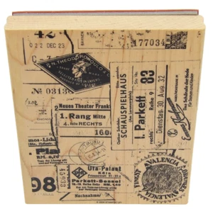 Stampin' Up! 2005 Ephemera Hintergrund Gummistempel - Bild 1 von 4