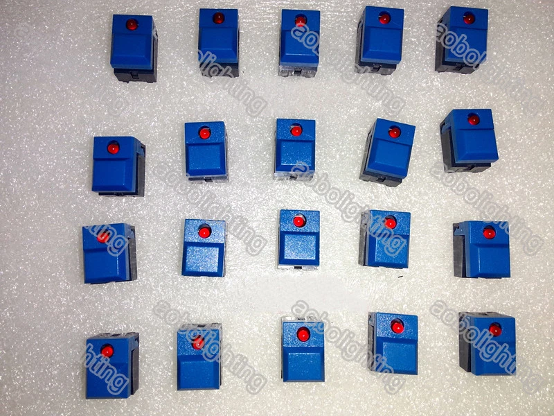 4pcs Tiger Touch console stage lighting controller blue push-button W/red light - Image 1 of 4