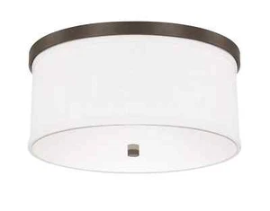 Capital Lighting 2015-480 Midtown 3 Light 16"W Flush Mount Drum - Bronze - Picture 1 of 2
