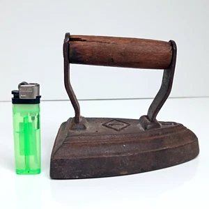 🔥 Antik / Vintage kleiner Kleiderpresse Eisen Türstopper / Briefbeschwerer rustikal - Bild 1 von 13