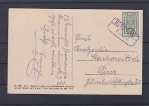 Bahnhofkastenstempel Hieflau gelaufen nach Linz - sehr schön - Bild 1 von 2