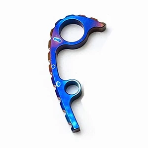 Titanium BACKSPACER FOR Spyderco Para3 Knife Custom-made Back Spacer Repair Part - Picture 1 of 33