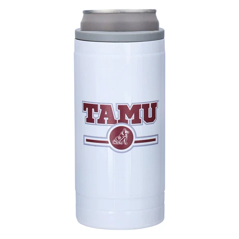 Texas A&M Aggies 12oz. Letterman Slim Can Cooler Cover