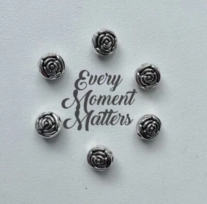 25 x Tibetan Silver FLOWER SPACER 3D 7x7mm Beads Jewellery Findings - Picture 1 of 4