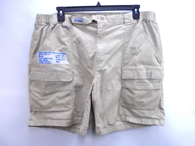 Columbia PFG Mens Size XXL Half Moon III Deluxe Fishing Cargo Shorts Beige - Image 1 of 4