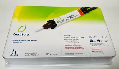 DenMat Geristore A3.5 Dual Core Resin Ionomer Starter Kit 1 Syringes 10gr each