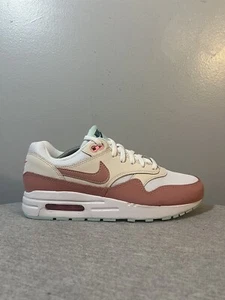 Nike Air Max 1 (GS) White/Red Stardust Guava Youth Size 7/Women's 8.5 DZ3307-101 - Picture 1 of 11