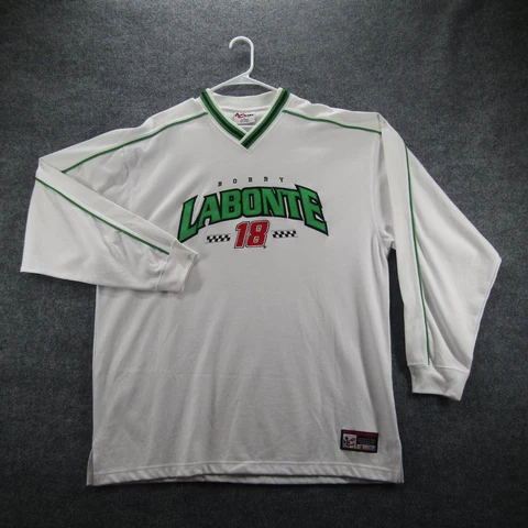 mens chase authentics track side bobby labonte nascar long sleeve t shirt sz XL Cover